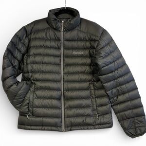 Marmot 700 Down Fill Quilted Puffer Jacket Charcoal Grey Packable